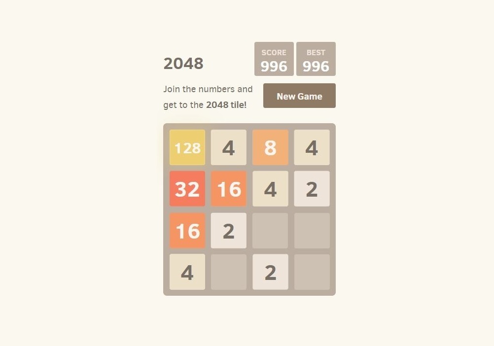 2048 Mini-Game